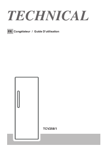 Mode d’emploi Technical TCV258/1 Congélateur