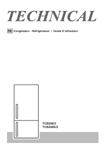 Mode d’emploi Technical TCB268S/2 Réfrigérateur combiné