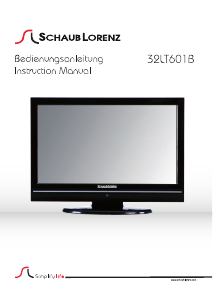 Bedienungsanleitung Schaub Lorenz 32LT601B LCD fernseher