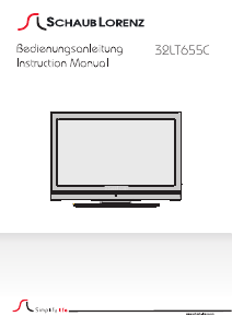 Manual Schaub Lorenz 32LT655C LCD Television
