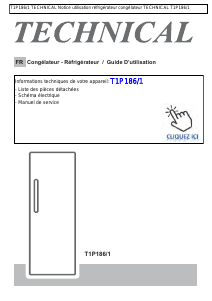 Mode d’emploi Technical T1P186/1 Réfrigérateur