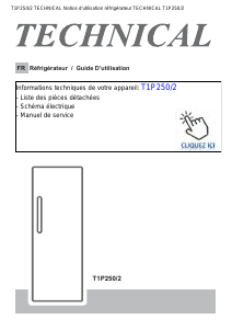 Mode d’emploi Technical T1P250/2 Réfrigérateur