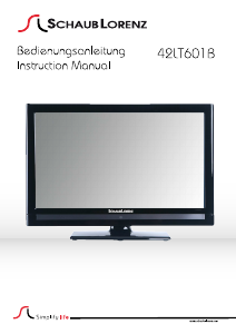Manual Schaub Lorenz 42LT601B LCD Television