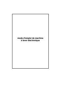 Mode d’emploi Technical TC1006TRSMK2 Lave-linge