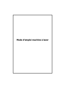 Mode d’emploi Technical TC1006TRS Lave-linge