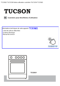 Mode d’emploi Tucson TCG56/1 Cuisinière