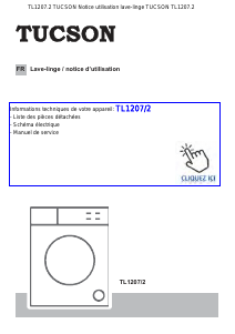 Mode d’emploi Tucson TL1207/2 Lave-linge