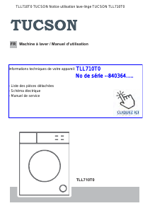 Mode d’emploi Tucson TLL710T0 Lave-linge
