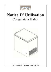 Mode d’emploi Valberg CCV365SI Congélateur