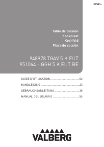 Bedienungsanleitung Valberg GGH 5 K EUT BE Kochfeld