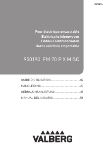 Mode d’emploi Valberg FM 70 PXMISC Four