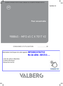 Handleiding Valberg MFO 65 C X 701T V2 Oven