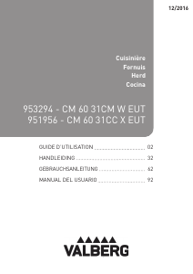 Mode d’emploi Valberg CM6031CCXEUT Cuisinière
