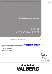 Mode d’emploi Valberg VC50604MCS507T Cuisinière