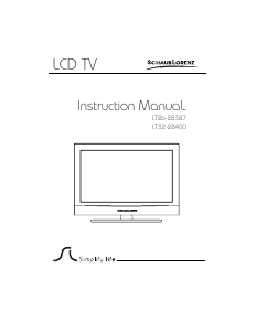 Bedienungsanleitung Schaub Lorenz LT26-28387 LCD fernseher