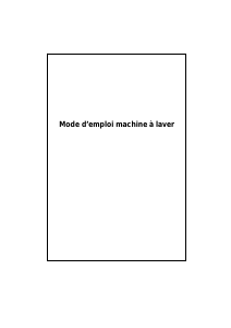 Mode d’emploi Westwood WT12069AS3 Lave-linge