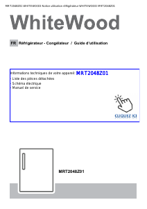 Mode d’emploi WhiteWood MRT2048Z01 Réfrigérateur
