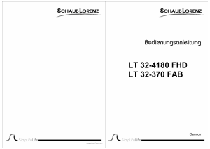 Bedienungsanleitung Schaub Lorenz LT32-370FAB LCD fernseher