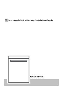 Mode d’emploi Westwood WLV12C49DVE20 Lave-vaisselle