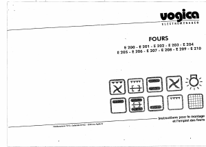 Mode d’emploi Vogica E206 Four