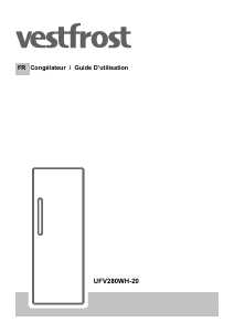 Mode d’emploi Vestfrost UFV280WH-20 Congélateur