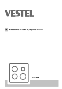 Mode d’emploi Vestel ASC-60X Table de cuisson