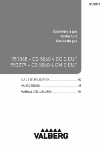 Mode d’emploi Valberg CG50604CCSEUT Cuisinière