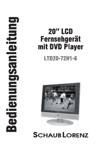 Bedienungsanleitung Schaub Lorenz LTD20-72H1-6 LCD fernseher