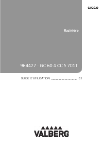 Mode d’emploi Valberg GC604CCS701T Cuisinière