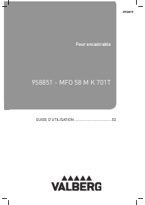 Mode d’emploi Valberg MFO 58 M K 701T Four