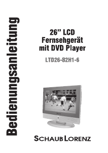 Bedienungsanleitung Schaub Lorenz LTD26-82H1-6 LCD fernseher