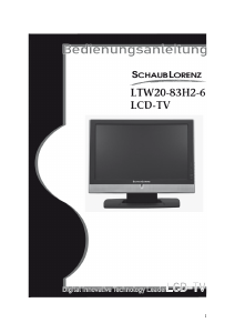 Bedienungsanleitung Schaub Lorenz LTW20-83H2-6 LCD fernseher
