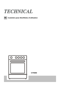 Mode d’emploi Technical CIT6060 Cuisinière