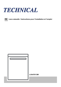 Mode d’emploi Technical LVA47X13W Lave-vaisselle