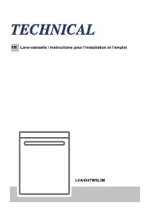 Mode d’emploi Technical LVA4547WSLIM Lave-vaisselle