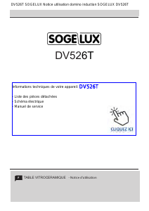 Mode d’emploi Sogelux DV526T Table de cuisson