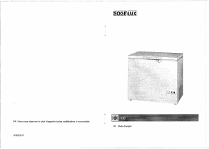 Mode d’emploi Sogelux CB247 Congélateur