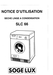 Mode d’emploi Sogelux SLC66 Sèche-linge