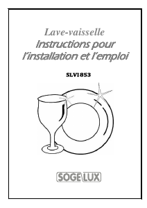 Mode d’emploi Sogelux SLVI853 Lave-vaisselle