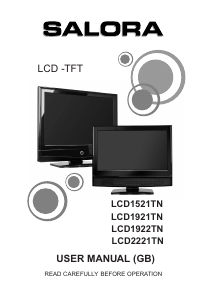 Mode d’emploi Salora LCD1521TN Téléviseur LCD