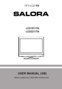 Mode d’emploi Salora LCD1911TN Téléviseur LCD