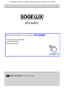 Mode d’emploi Sogelux HCL624XF Hotte aspirante