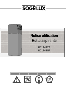 Mode d’emploi Sogelux HCL944NF Hotte aspirante