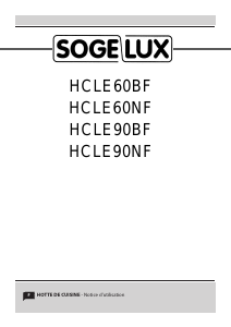 Mode d’emploi Sogelux HCLE60NF Hotte aspirante