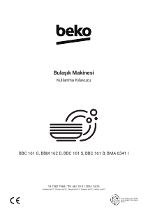 Kullanım kılavuzu BEKO BBC 161 S Bulaşık makinesi