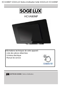 Mode d’emploi Sogelux HCVA90NF Hotte aspirante
