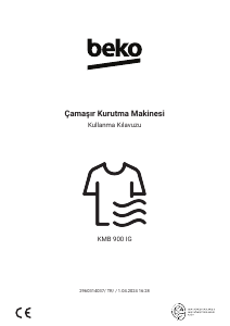 Kullanım kılavuzu BEKO KMB 900 IG Kurutma makinesi