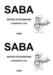 Mode d’emploi SABA CU6G51 Cuisinière