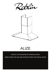 Handleiding Roblin Alize 900 Afzuigkap