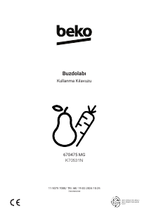 Kullanım kılavuzu BEKO K70531N Donduruculu buzdolabı